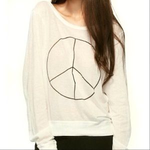 WILDFOX✨Peace Sign Baggy Jumper